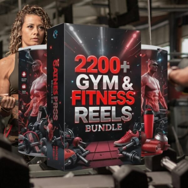 2200+ Gym & Fitness Reels | Social Media Content Bundle | Digital Download